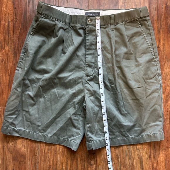 Croft and Barrow Men's Olive Green Shorts Size 38 - Picture 4 of 6